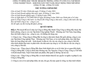 Quyết định 93/2006/QĐ-TTg đề án tổ chức lại công ty đông bắc thành tổng công ty đông bắc, công ty con tập đoàn CN than-khoáng sản mô hình cty mẹ con