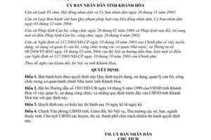 Quyết định 23/2006/QĐ-UBND tuyển, sử dụng, quản lý cán bộ, công chức