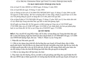 Quyết định 20/2006/QĐ-UBND sửa đổi quy chế tổ chức trung tâm khai thác quỹ đất Quảng Ngãi
