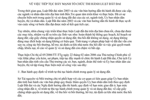 Chỉ thị số 06/2006/CT-UBND tiếp tục đẩy mạnh tổ chức thi hành Luật Đất đai Bến Tre