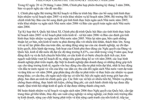 Nghị quyết 04/2006/NQ-CP phiên họp Chính phủ thường kỳ tháng 3 năm 2006