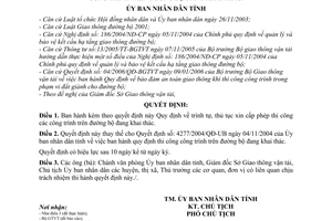 Quyết định 967/2006/QĐ-UBND  trình tự thủ tục xin cấp phép thi công
