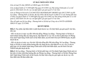 Quyết định 89/2006/QĐ-UBND dự án vay vốn quỹ quốc gia giải quyết việc làm Bình Dương