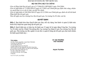 Quyết định 21/2006/QĐ-BTC  Quy chế xây dựng, ban hành quản lý định mức bảo quản hàng dự trữ quốc gia