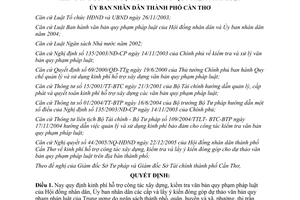 Quyết định 18/2006/QĐ-UBND kinh phí hỗ trợ xây dựng kiểm tra lấy ý kiến đóng