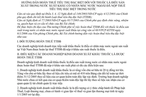 Thông tư 28/2006/TT-BTC hướng dẫn hoàn thuế TTĐB thuốc lá điếu sản xuất trong nước xuất khẩu nhãn mác nước ngoài nộp thuế TTĐB trong nước