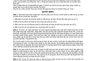 Quyết định 22/2006/QĐ-BTC chế độ thu, nộp, quản lý sử dụng phí, lệ phí quản lý chất lượng, an toàn vệ sinh thú y thuỷ sản