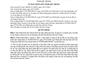 Quyết định 32/2006/QĐ-UBT Quy định tạm thời quản lý và thanh toán vốn đầu tư