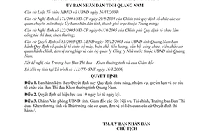 Quyết định 19/2006/QĐ-UBND chức năng nhiệm vụ quyền hạn Ban Thi đua tỉnh Quảng Nam