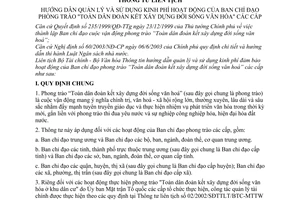 Thông tư liên tịch 31/2006/TTLT-BTC-BVHTT quản lý sử dụng kinh phí hoạt động ban chỉ đạo phòng trào toàn dân đoàn kết xây dựng đời sống văn hóa