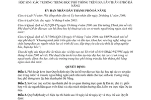 Quyết định 32/2006/QĐ-UBND phê duyệt Dự án hỗ trợ đào tạo bậc đại học tại cơ sở