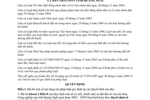 Quyết định 17/2006/QĐ-UBND bãi bỏ quy định trái pháp luật tỉnh Quảng Ngãi