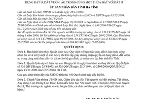 Quyết định 22/2006/QĐ-UBND Quy định hạn mức giao đất ở, công nhận đất
