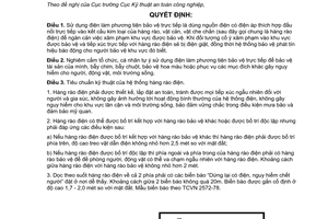 Quyết định 07/2006/QĐ-BCN  tiêu chuẩn kỹ thuật điều kiện sử dụng điện làm phương tiện bảo vệ trực tiếp