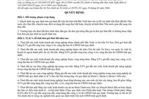 Quyết định 37/2006/QĐ-UBND đơn giá thuê đất trên địa bàn tỉnh Bắc Ninh