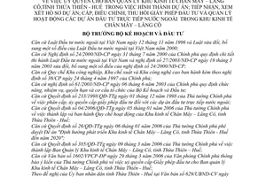 Quyết định 324/2006/QĐ-BKH ủy quyền Ban quản lý Khu kinh tế Chân Mây Lăng Cô Thừa Thiên Huế hồ sơ dự án Giấy phép đầu tư trực tiếp nước ngoài