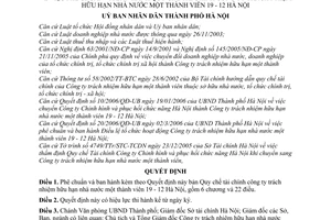 Quyết định 49/2006/QĐ-UB  Quy chế tài chính công ty trách nhiệm hữu hạn nhà nước 1 thành viên 19 - 12 Hà Nội