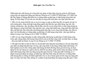 Công văn 3141/SXD-QLCL Thực hiện công tác quản lý chất lượng công trình xây dựng theo TT 11/2005/TT-BXD .
