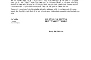 Công văn 2048/TCHQ-GSQL giám định hàng hóa XNK