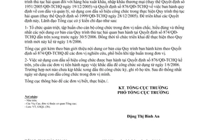 Công văn 2104/TCHQ-GSQL triển khai thực hiện Quy trình thủ tục Hải quan