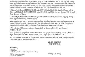 Công văn 6383/BTC-CST lệ phí cấp giấy chứng nhận quyền sở hữu nhà ở, quyền sở hữu công trình xây dựng
