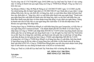 Công văn 1809/TCT-PCCS vướng mắc về chứng từ thanh toán qua ngân hàng của Công ty TNHH Kim Hồng