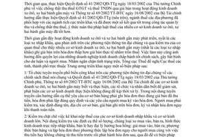 Công văn 1851/TCT-DNK quản lý thu thuế  hoạt động kinh doanh xe ôtô, xe hai bánh gắn máy