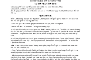 Quyết định 25/2006/QĐ-UBND thành lập Ban chỉ đạo thực hiện Chương trình y tế quốc gia chăm sóc sức khỏe ban đầu tỉnh Gia Lai