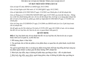 Quyết định 36/2006/QĐ-UBND Quy định mức chi trả nhuận bút