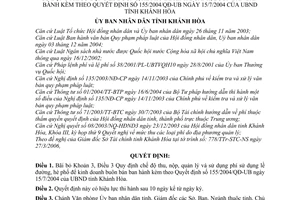 Quyết định 25/2006/QĐ-UBND bãi bỏ Khoản 3, Điều 3 Quyết định 155/2004/QĐ-UB