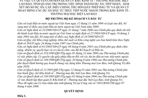 Quyết định 416/2006/QĐ-BKH ủy quyền BQL khu KT-TM đặc biệt Lao Bảo,hình thành dự án;tiếp nhận, xem xét,cấp,điều chỉnh,thu hồi dự án đầu tư nước ngoài