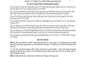 Quyết định 26/2006/QĐ-UBND bổ sung Quyết định 156/2004/QĐ-UB