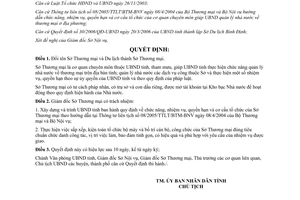 Quyết định 45/2006/QĐ-UBND đổi tên Sở Thương mại Du lịch Bình Định