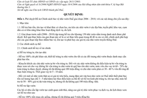 Quyết định 1183/2006/QĐ-UBND phê duyệt Đề án Chính sách bảo vệ nhà vườn Huế giai đoạn 2006 – 2010