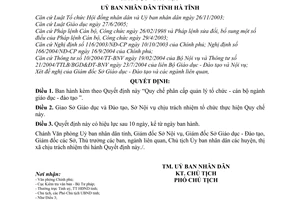 Quyết định 24/2006/QĐ-UBND Quy chế phân cấp quản lý tổ chức - cán bộ