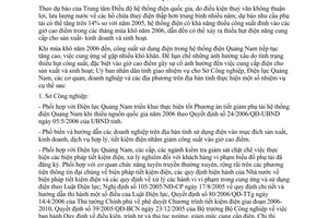 Chỉ thị 20/2006/CT-UBND tiết kiệm điện sản xuất sinh hoạt tỉnh Quảng Nam