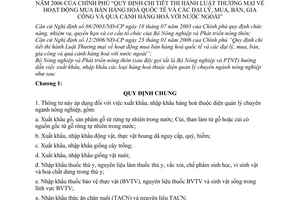 Thông tư 32/2006/TT-BNN hoạt động mua bán hàng hoá quốc tế đại lý, mua, bán, gia công quá cảnh hàng hoá nước ngoài hướng dẫn 12/2006/NĐ-CP