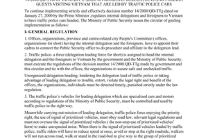 Circular No. 05/2006/TT-BCA-C11, promulgated by the Ministry of Public Security