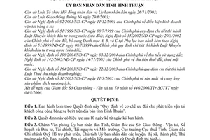 Quyết định 37/2006/QĐ-UBND cơ chế ưu đãi cho phát triển vận tải