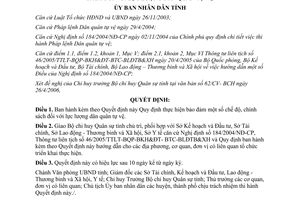 Quyết định 47/2006/QĐ-UBND thực hiện bảo đảm chế độ chính sách đối với lực lượng