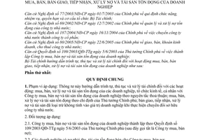 Thông tư 38/2006/TT-BTC hướng dẫn trình tự, thủ tục xử lý tài chính hoạt động mua, bán, bàn giao, tiếp nhận, xử lý nợ tài sản tồn đọng doanh nghiệp