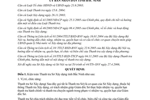 Quyết định 47/2006/QĐ-UBND về kiện toàn thanh tra sở xây dựng Bắc Ninh