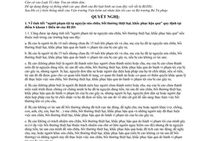 Nghị quyết 01/2006/NQ-HĐTP hướng dẫn áp dụng quy định của Bộ luật Hình sự