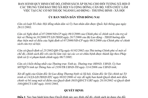 Quyết định 39/2006/QĐ-UBND chính sách đối tượng xã hội Trung tâm Bảo trợ Cán bộ viên chức Đồng Nai