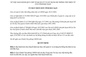 Quyết định 939/2006/QĐ-UBND Quy chế quản lý sử dụng hệ thống thư điện tử tỉnh Bắc Kạn
