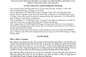 Quyết định 74/2006/QĐ-UBND thủ tục kiểm kê bắt buộc hiện trạng khuôn viên nhà, đất,tài sản gắn liền trên đất, bồi thường,tái định cư khi thu hồi đất