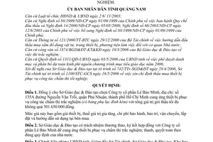 Quyết định 1520/2006/QĐ-UBND chỉ định đơn vị cung ứng thiết bị phục vụ chấm thi trắc nghiệm