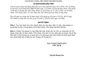 Quyết định 131/2006/QĐ-UBND chức năng nhiệm vụ quyền hạn Sở Bưu chính Viễn thông