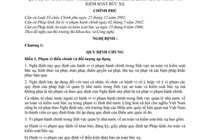 Nghị định 51/2006/NĐ-CP xử phạt vi phạm hành chính trong an toàn kiểm soát bức xạ