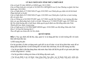 Quyết định 1293/2006/QĐ-UBND chế độ thu nộp quản lý sử dụng phí